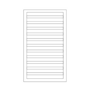 2538 Tubular frame louver